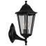 Светильник садово-парковый Feron 6201 на стену вверх E27 100 Вт черный