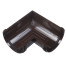 Угол желоба Docke ПВХ Premium D120/85 мм универсальный 90 градусов RAL 8017 Шоколад