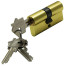 Цилиндровый механизм Bussare ключ-ключ CYL 3-60 Золото