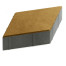 Тротуарная плитка Steingot Color Mix из серого цемента с частичным прокрасом ромб оливковая 200х200х60 мм