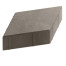 Тротуарная плитка Steingot Стандарт 60 из серого цемента с полным прокрасом ромб серая 200х200х60 мм