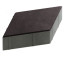 Тротуарная плитка Steingot Color Mix из серого цемента с частичным прокрасом ромб черная 200х200х60 мм