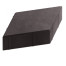 Тротуарная плитка Steingot Стандарт 60 из серого цемента с полным прокрасом ромб черная 200х200х60 мм