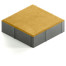Тротуарная плитка Steingot Color Mix из белого цемента с частичным прокрасом квадрат желтая 200х200х60 мм