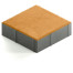 Тротуарная плитка Steingot Color Mix из белого цемента с частичным прокрасом квадрат оранжевая 200х200х60 мм