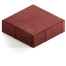 Тротуарная плитка Steingot Стандарт 60 из серого цемента с полным прокрасом квадрат красная 200х200х60 мм