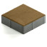 Тротуарная плитка Steingot Color Mix из серого цемента с частичным прокрасом квадрат оливковая 200х200х60 мм