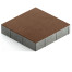 Тротуарная плитка Steingot Color Mix из серого цемента с частичным прокрасом квадрат коричневая 300х300х60 мм