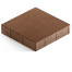 Тротуарная плитка Steingot Стандарт 60 из серого цемента с полным прокрасом квадрат коричневая 300х300х60 мм
