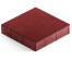 Тротуарная плитка Steingot Стандарт 60 из серого цемента с полным прокрасом квадрат красная 300х300х60 мм