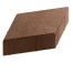 Тротуарная плитка Steingot Стандарт 60 из серого цемента с полным прокрасом ромб коричневая 200х200х60 мм
