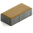 Брусчатка Steingot Практик 60 из серого цемента с частичным прокрасом прямоугольник оливковая 200х100х60 мм