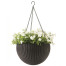 Кашпо подвесное для цветов Keter Hanging Sphere Planter 229544 350х350х220 мм Виски коричневый