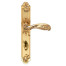 Ручка дверная Archie Genesis Flor OL с фиксатором матовое золото