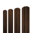 Штакетник П-образный Grand Line Print Elite 0,45 мм фигурный Chestnut Wood TwinColor резка