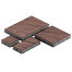 Тротуарная плитка Steingot Грандо из серого цемента с частичным прокрасом темно-коричневая мультиформат