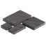 Тротуарная плитка Steingot Грандо из серого цемента с частичным прокрасом черная мультиформат