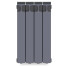Радиатор биметаллический Rifar Monolit 500 RM50043/47012 боковое подключение Титан 4 секций