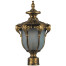Светильник садово-парковый Feron Флоренция PL4045 на столб E27 60 Вт черное золото