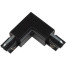 Соединитель для трехфазных шинопроводов L-образный Uniel UBX-A22 Black 1 Polybag внутренний черный