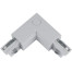 Соединитель для трехфазных шинопроводов L-образный Uniel UBX-A21 Silver 1 Polybag внешний серебряный