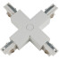 Соединитель для трехфазных шинопроводов Х-образный Uniel UBX-A41 White 1 Polybag белый