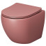 Унитаз подвесной Grossman Color GR-4455PIMS матовый розовый 495х365х375 мм