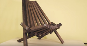 Раскладное кресло из дерева своими руками